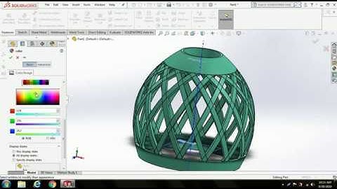 SolidworksPractice part 14 Lamp shade|Solidworks| Soidworks tutorial