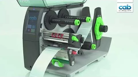 cab SQUIX M tutorial: Loading labels / Etiketten einlegen