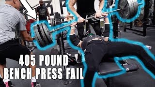 405Lb Bench Press Fail | Lost Breed