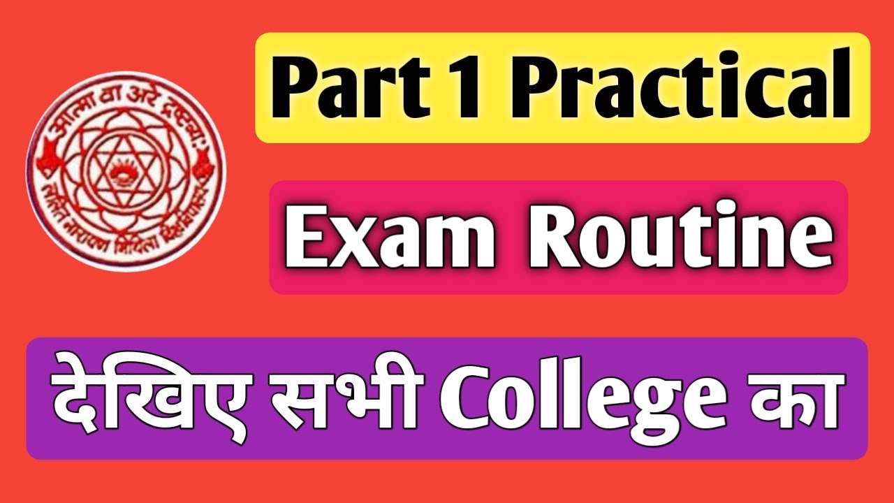 Lnmu ba/bsc/bcom part 1 practical exam routine 2021