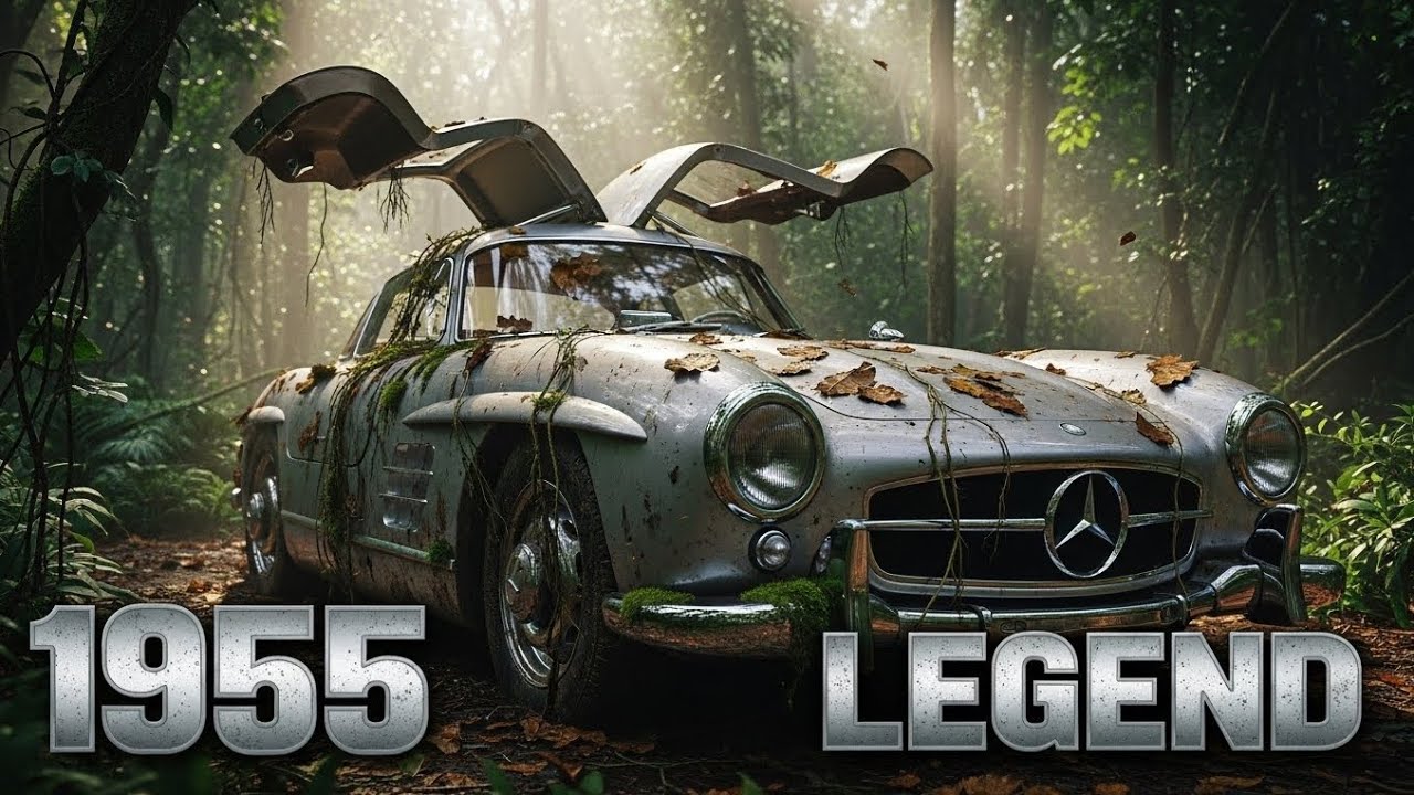 ASMR Car Restoration Full Rebuild of Silver Mercedes-Benz 300SL Gullwing 1955