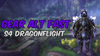 How to Gear an ALT FAST! Season 4 Dragonflight (NO CREST FARM!)