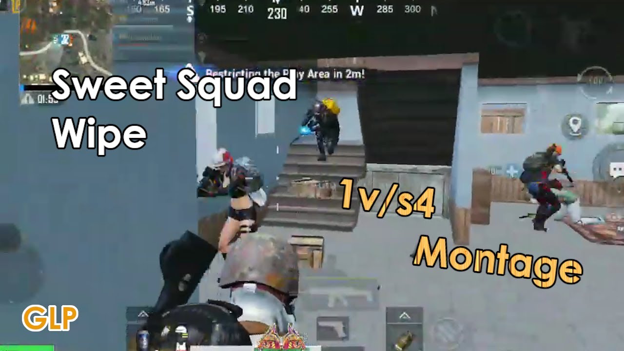 1 vs 4 Squad Wipe Montage|| PUBG Mobile with Primus|| Gaming Like ...