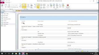 Summary Options in Reports in Microsoft Access