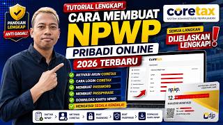 LENGKAP Cara Membuat NPWP Pribadi Online 2026 Terbaru, Aktivasi Akun Coretax, Download Kartu NPWP