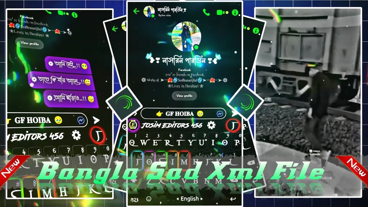 New Instagram Trending Sad 😢 Status Video||New Messenger Chat Lyrics Xml File||New Alight Motion Xml