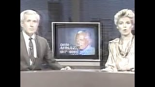 Desi Arnaz News Report of His Death - December 2 1986