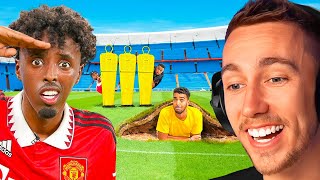 MINIMINTER REACTS TO BETA SQUAD HIDE & SEEK IN FOOTBALL STADIUM