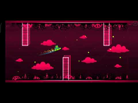 Playing the easy levels in Geometry Dash