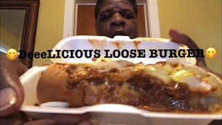 *DeTroiT Coney IsLanD...Loose BurGeR w/Onion Rings & A LarGe LeMonade*😋