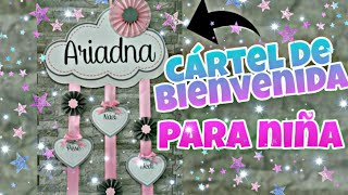 CARTEL DE BIENVENIDA PARA BEBES 👶DECORACIÓN PARA PUERTAS🚪| Marialis