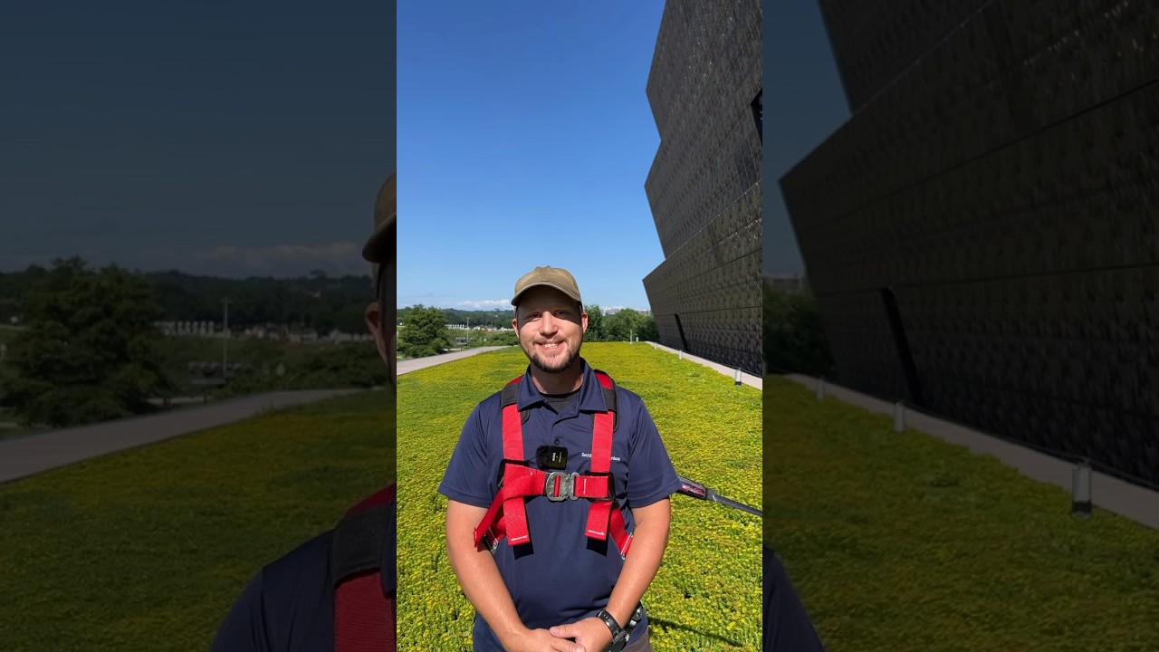 Horticulturists talks about the benefits of a green roof. 