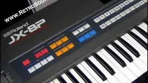 Roland JX-8P Analog Synthesizer (1985) - Sound Demo