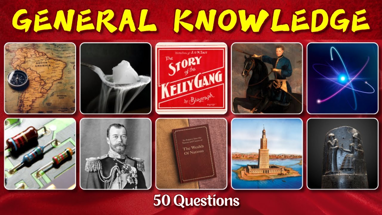 50 General Knowledge Questions to Prove Your Brain Power - YouTube