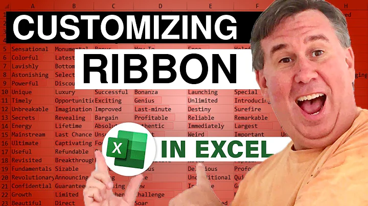 Customize Excel Ribbon Tips - Episode 2240