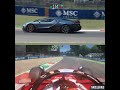 Ferrari F1 2025 Charles Leclerc vs Bugatti Tourbillon at Monza