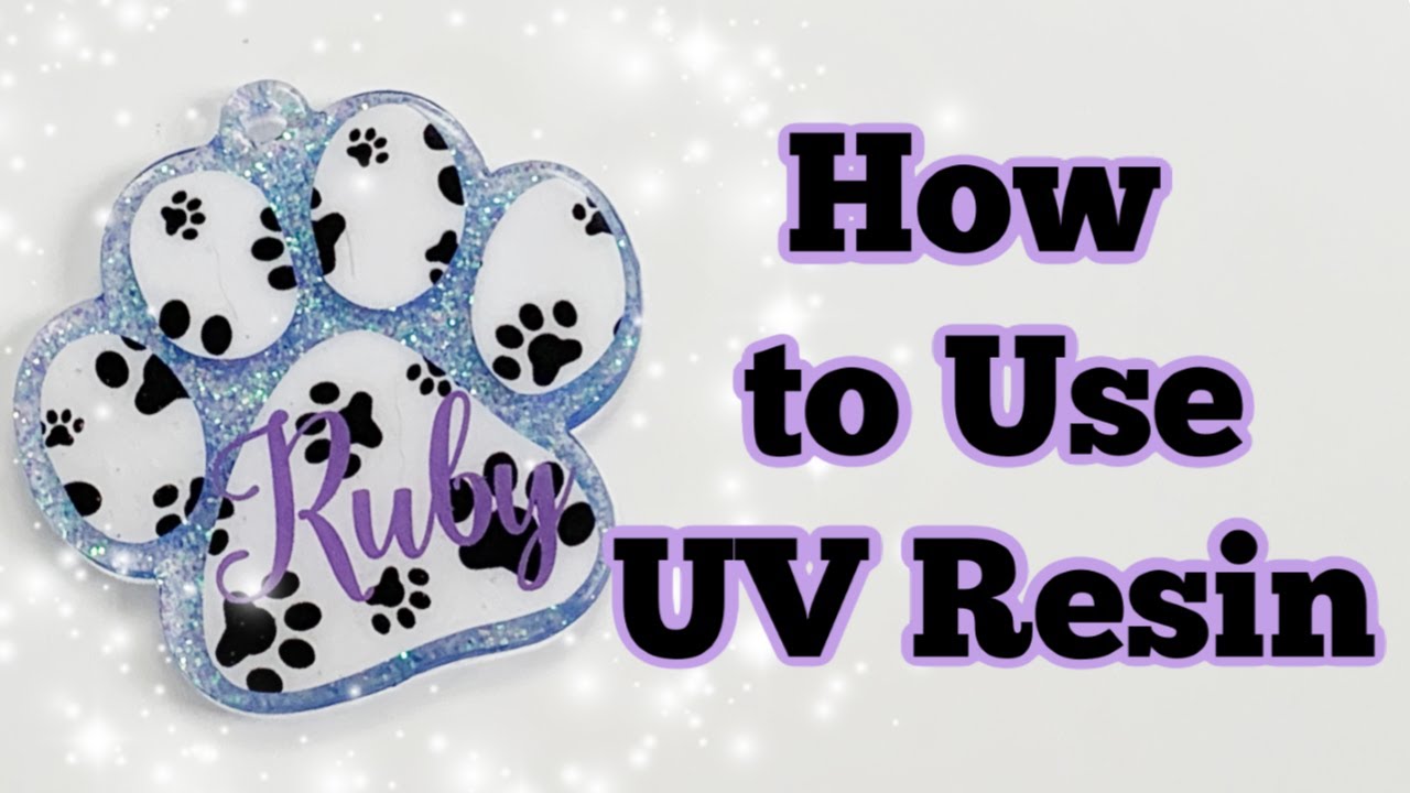 How to Use UV Resin and Glitter on Acrylic Keychains