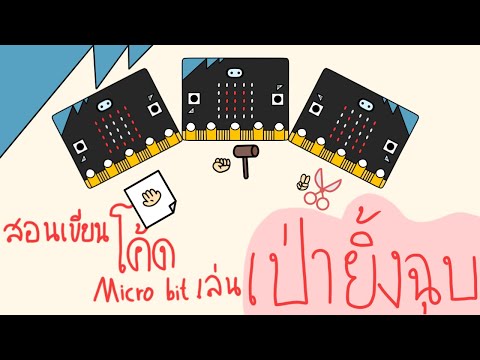 สอนทำเกม เป่ายิ้งฉุบใน micro bit (ฉบับง่าย)