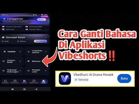 Ada di Menu Profil! Cara Ganti Bahasa VibeShorts ke Indonesia di Android #DroidPandu