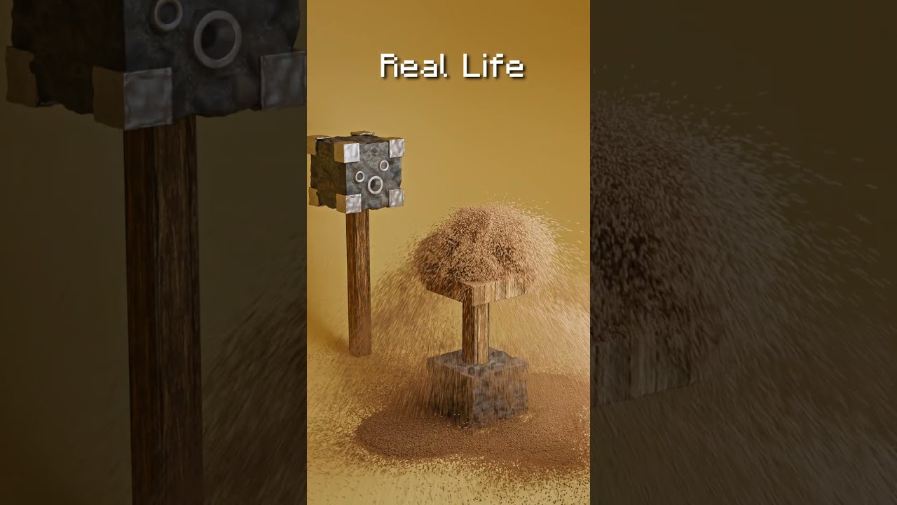 Minecraft vs Real Life 3D Simulations 🔥🔥🔥