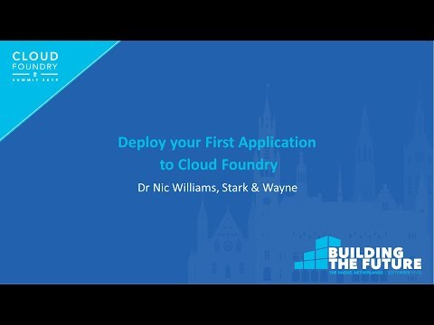 Deploy your First Application to Cloud Foundry - Dr Nic Williams, Stark & Wayne