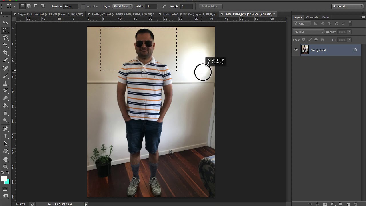 How to create youtube thumbnail in Photoshop | 16:9 aspect ratio