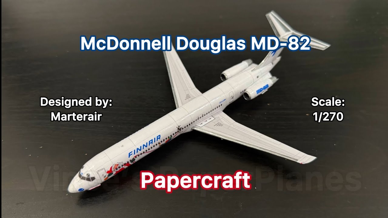 MD-82 Papercraft “Finnair” (Santa Livery)