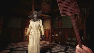 Spanking Lady Dimitrescu With Fly Swatter - Resident Evil 8 Village Mods