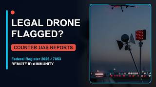 Your Legal Drone Can Be Flagged by Counter-UAS Reports (Federal Register 2026-17853) News