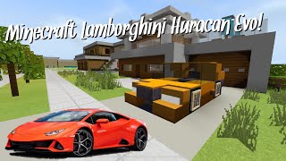 Minecraft Lamborghini Huracan Evo Tutorial
