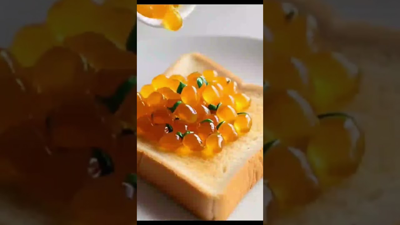 Pouring Mini Fruits  on Toast 🥭🫐✨ | Relaxing ASMR । 