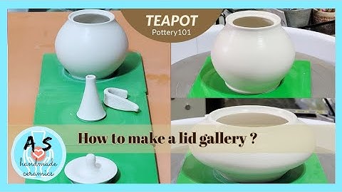 How to throw a teapot with a gallery lid? @Pottery101 pottery video
