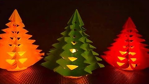 3D Paper Christmas Tree | DIY Christmas Tree with Paper | Easy Christmas tree craft ideas