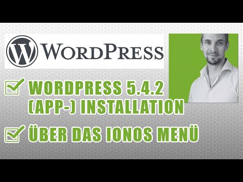 WordPress 5.4.2 (App-)Installation über das 1&1 IONOS -Menü: 'Websites & Shops' (deutsch)
