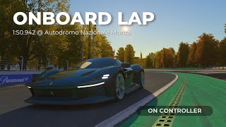 Ferrari Daytona SP3 @ Monza | Onboard Lap on Controller | 1:50.942 | Assetto Corsa
