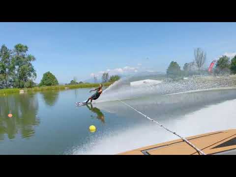 Nate Smith Waterskiing Slalom at Valle de Bravo