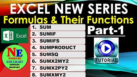 How to Use SUM/SUMIF/SUMIFS/SUMPRODUCT/SUMSQ/SUMX2MY2/SUMX2PY2/SUMXMY2||All sum formulas|| বাংলায় ||