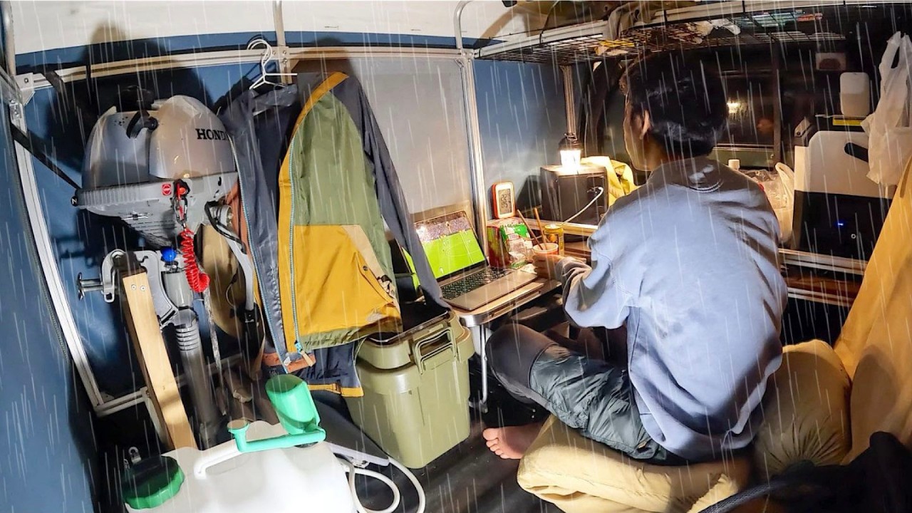 Сильный дождь в кей-траке | Безработный 30-летний увлечён хобби в Ниси-Идзу