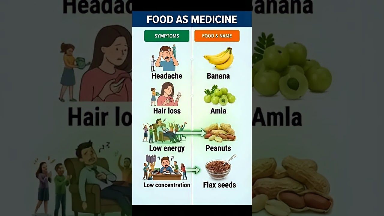 4 Common Problems → 4 Powerful Foods