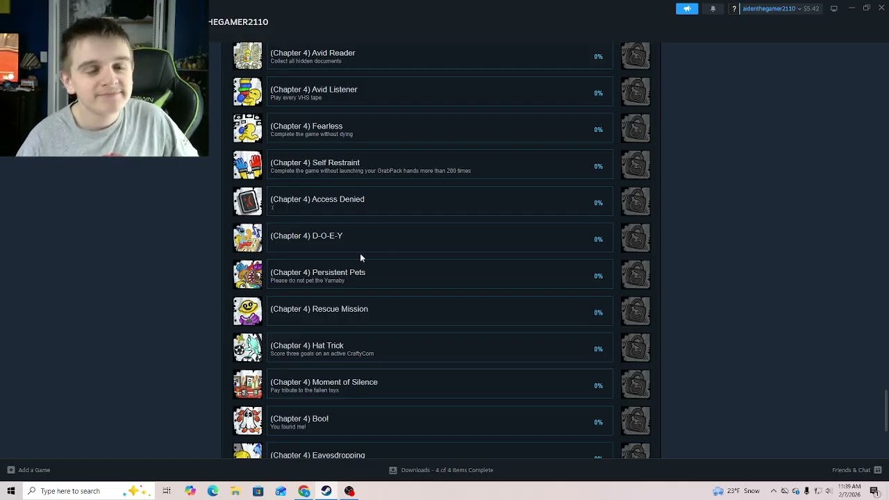 All Poppy Playtime Steam Achievements