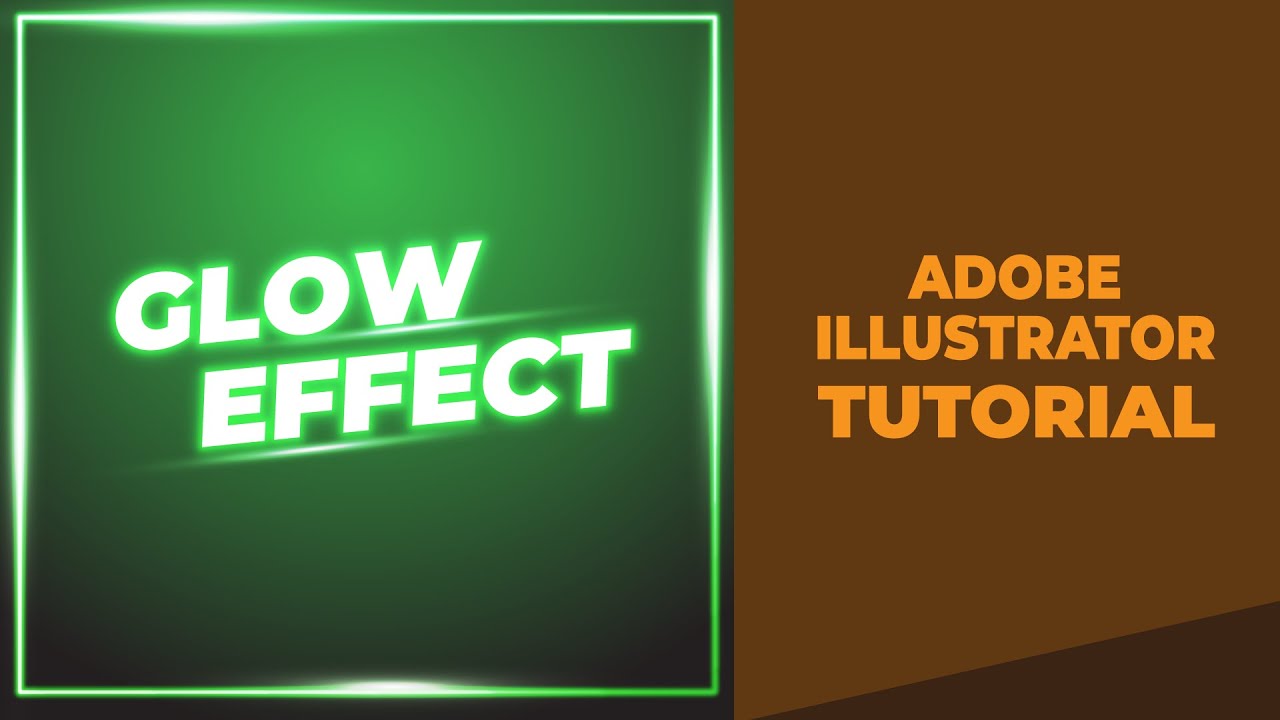 how-to-apply-glow-effect-to-text-and-object-in-adobe-illustrator-youtube