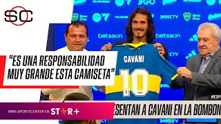 "NO HAY CLUB COMO BOCA...": CAVANI fue presentado en conferencia como nuevo REFUERZO DE BOCA