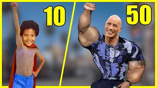 Dwayne "The Rock" Johnson Transformation | From 1 To 50 Years Old | 2023