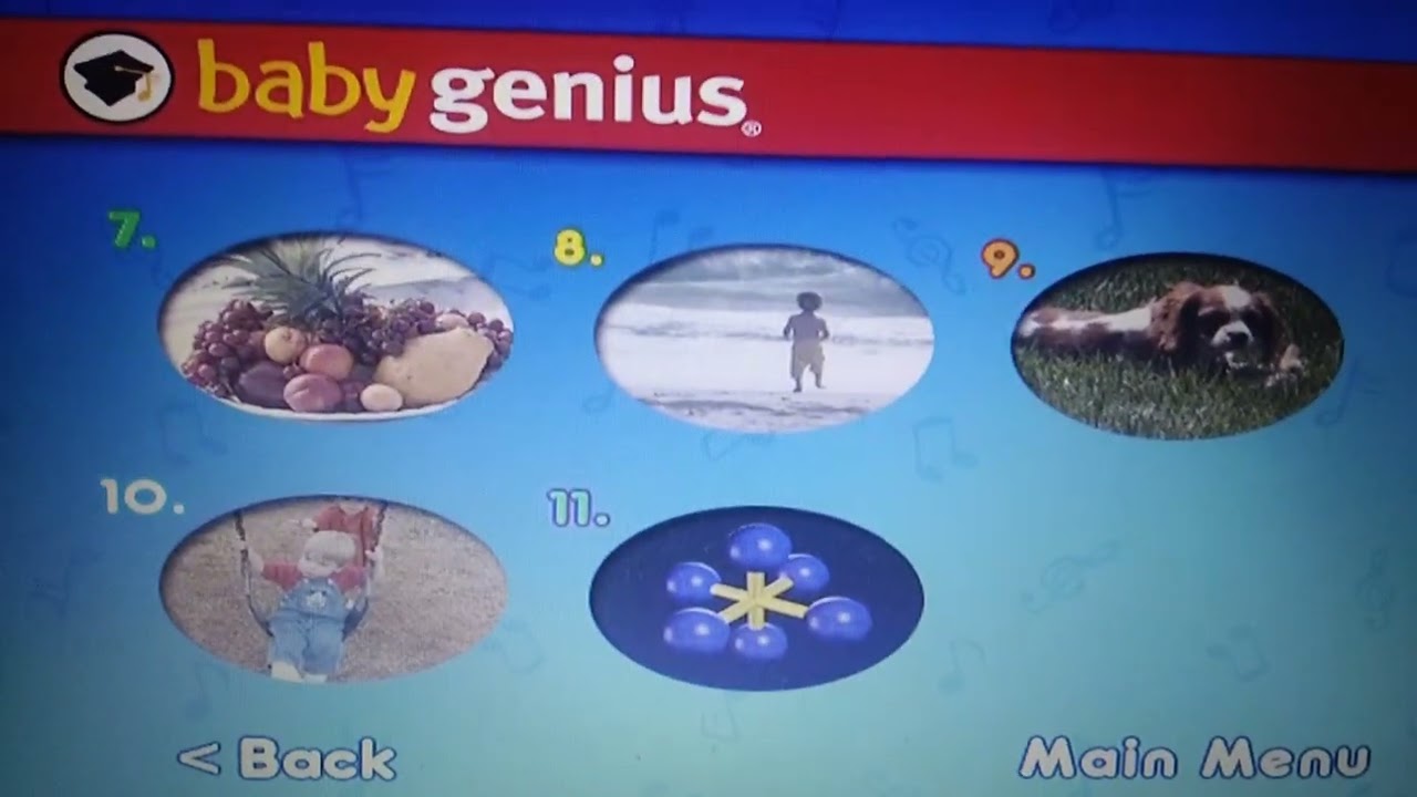 Baby Genius Mozart And friends sleepytime DVD Menu 2024
