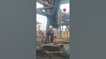 Creating Flanges Using Iron Billet #iron #flange