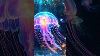 15 seconds of pure bioluminescence 🌊💜 #fantasyworld #4kvisuals #cgi