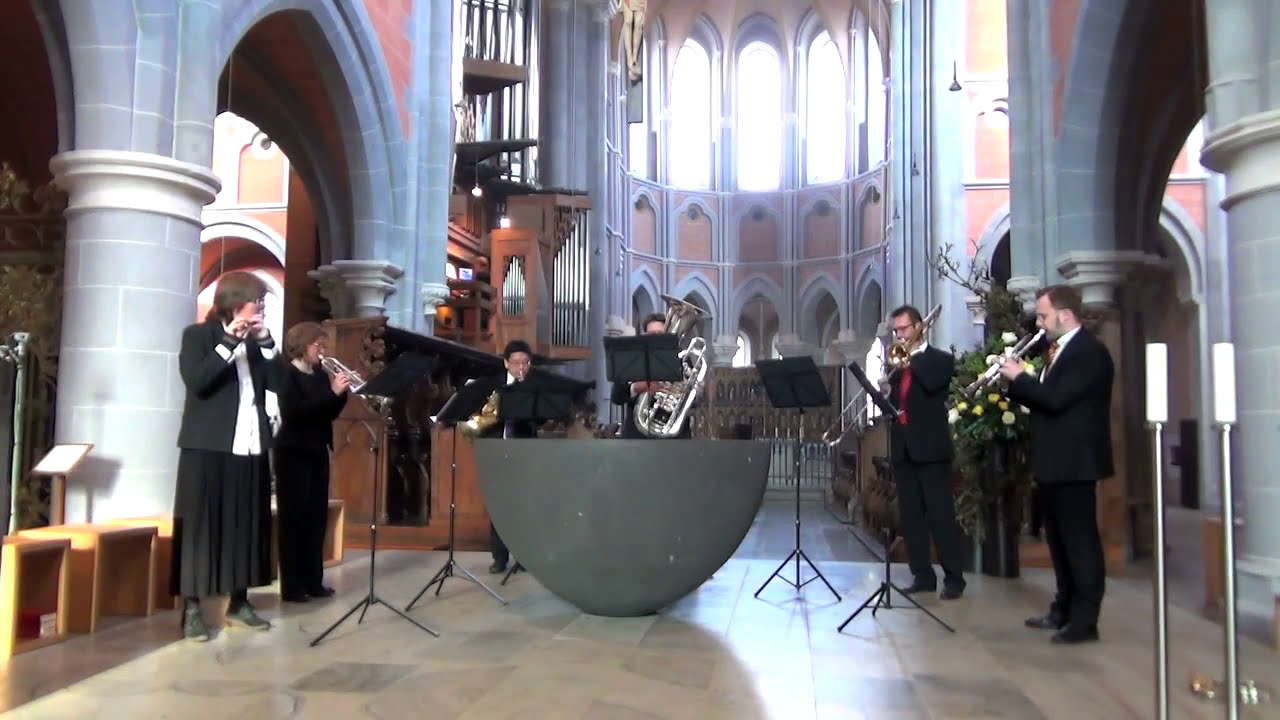 Intrada festiva for Brass Quintet, Piccoloflute & Organ by Hans-André Stamm