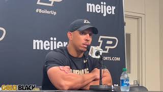 Pre Wisconsin — Purdue coach Ryan Walters