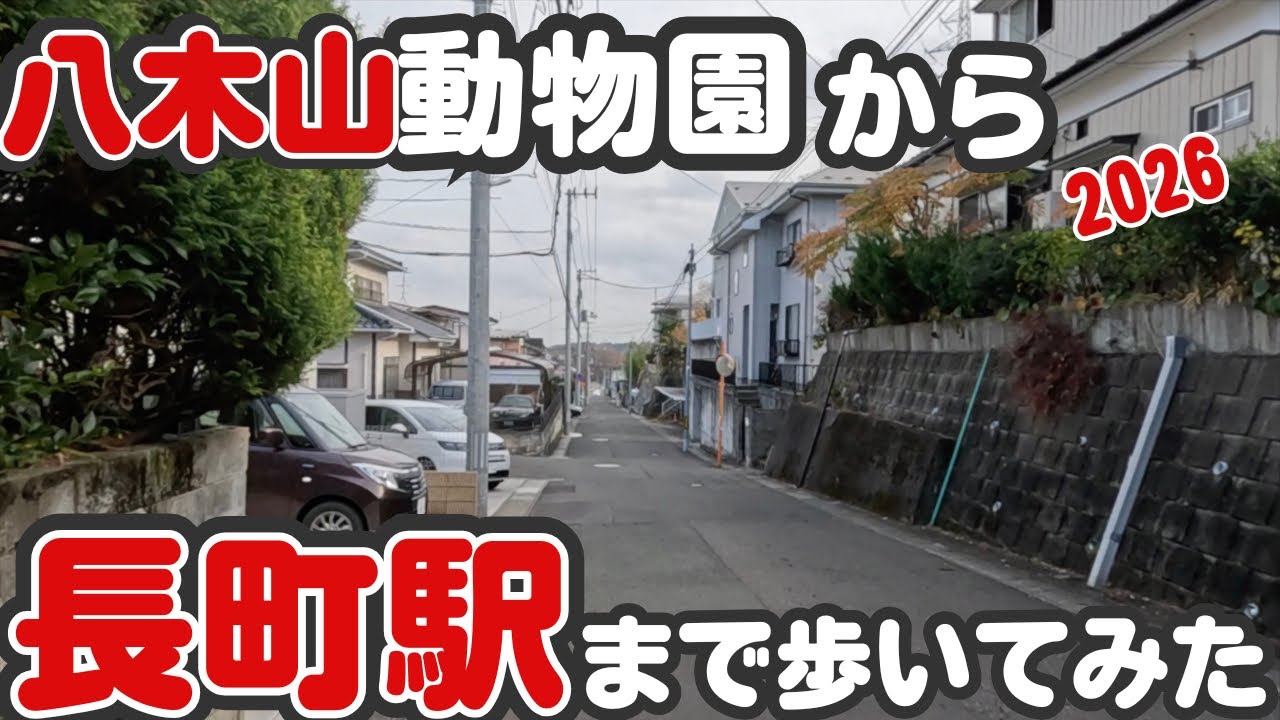 【街歩き】八木山動物園から長町駅まで歩いてみた｜住宅街を抜ける約1時間の散歩