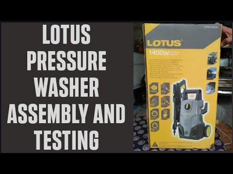 LOTUS Pressure Washer Assembly and Testing || Tutorial Tube